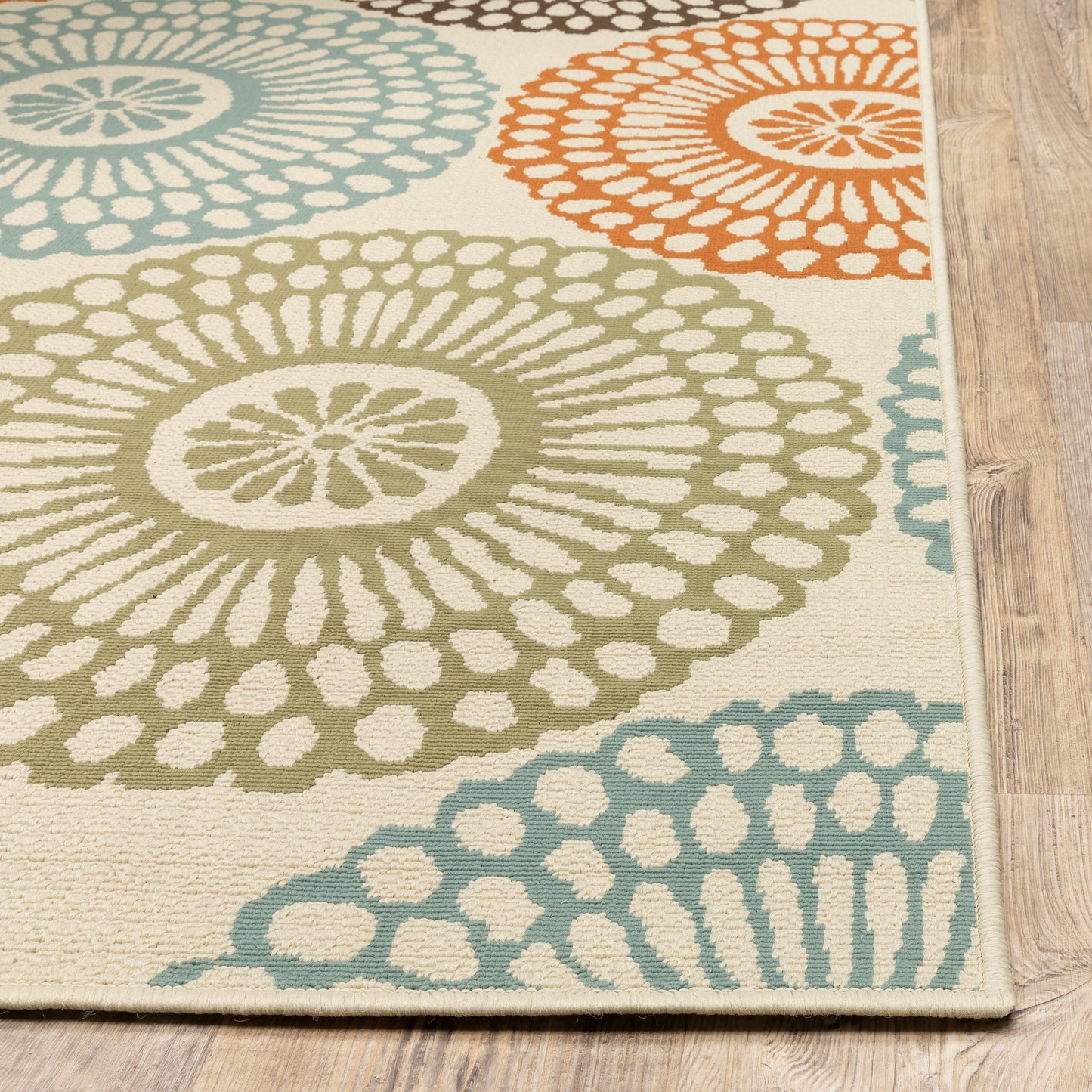 Vista Home Malta Medallions Mehrfarbiger Indoor-Outdoor-Teppich