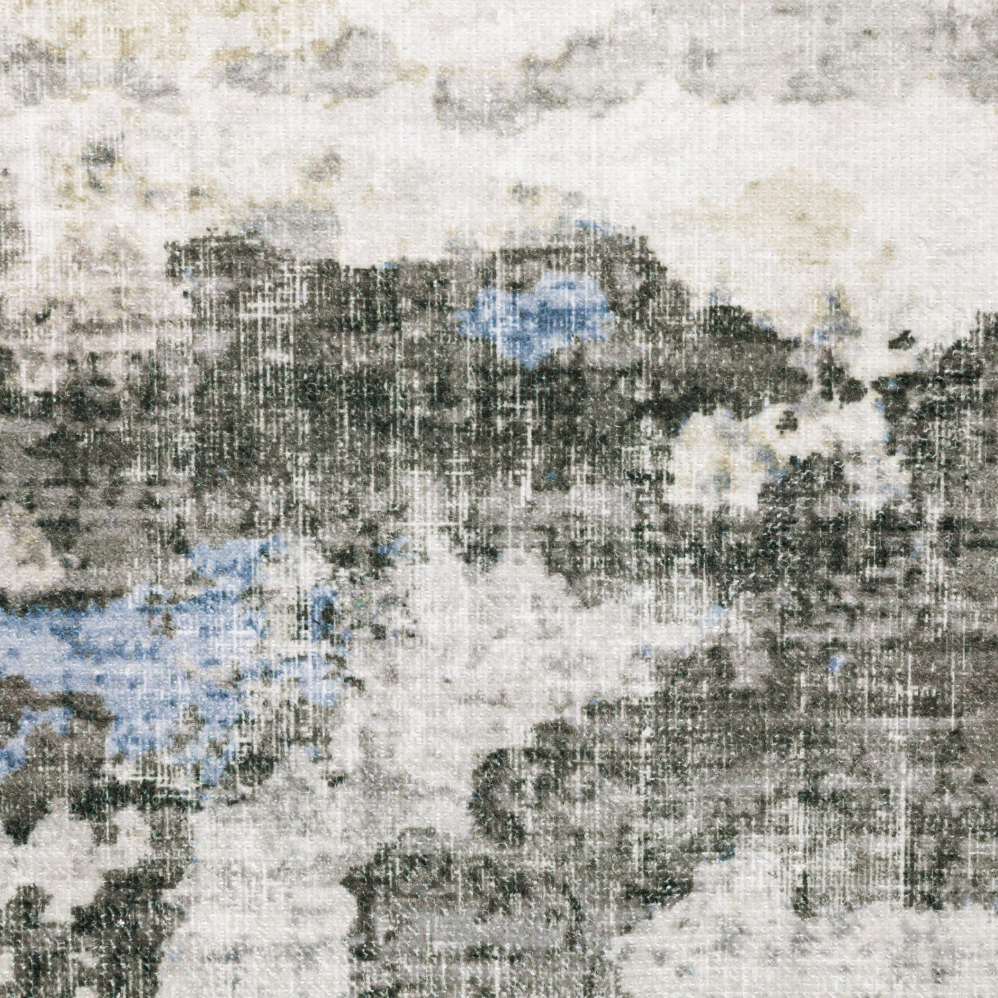 Vista Home Marissa, waschbarer abstrakter Teppich für den Innenbereich, Grau/Blau