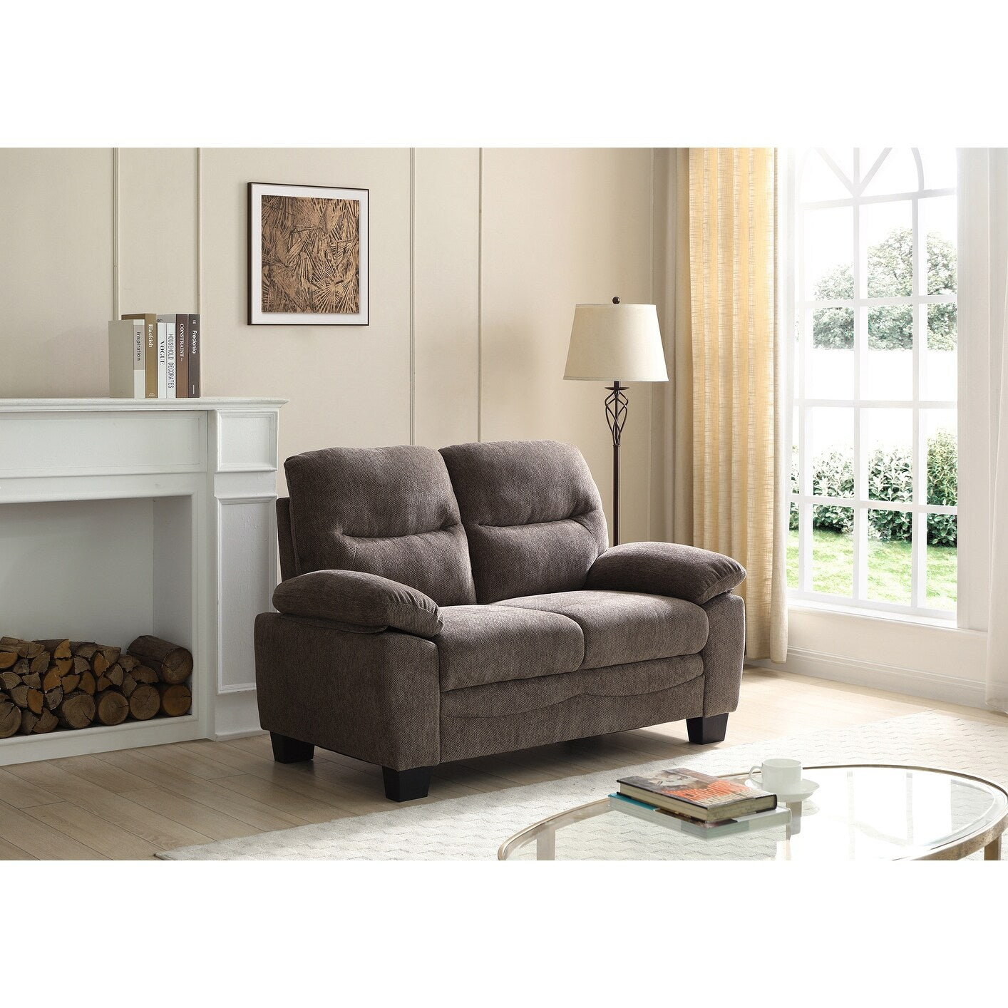 Summerton 59 in. Pillow Top Arm Polyester Straight Sofa