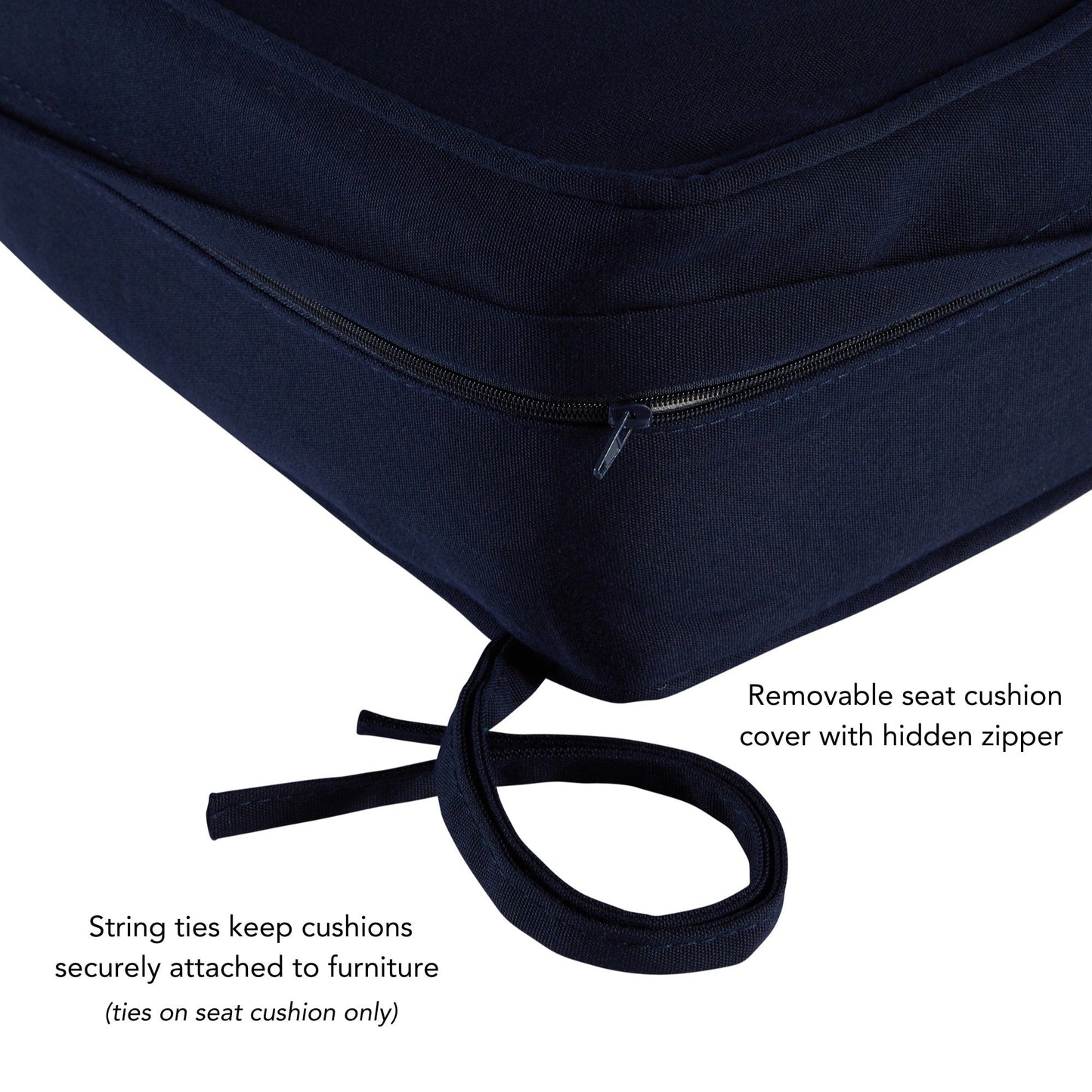 Sunbrella 2-teiliges Premium Deep Seat Outdoor-Kissenset