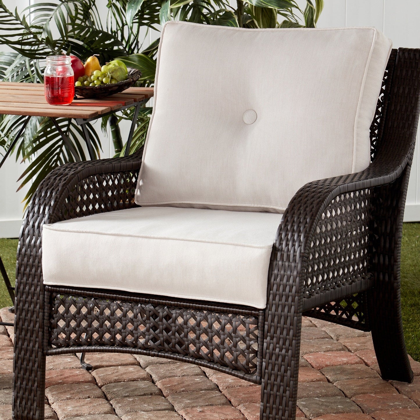 Sunbrella 2-teiliges Premium Deep Seat Outdoor-Kissenset