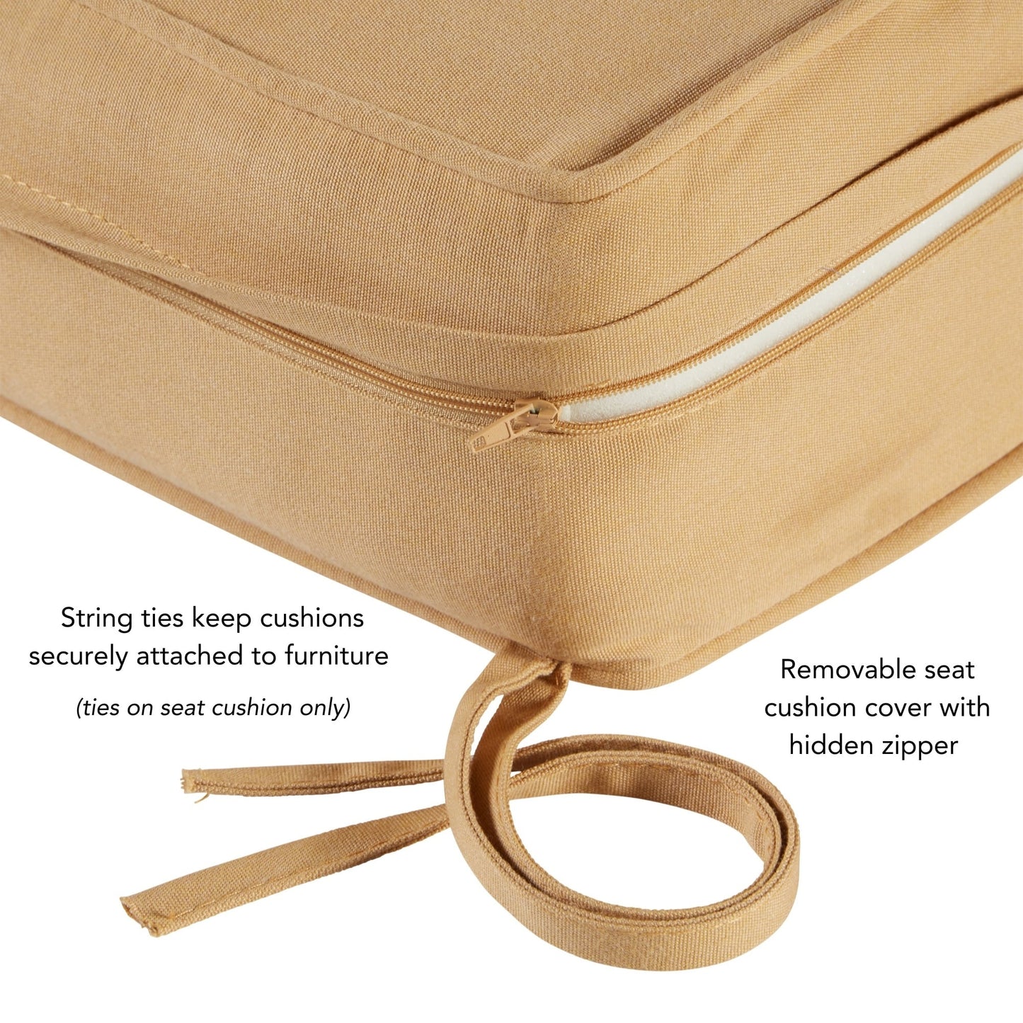 Sunbrella 2-teiliges Premium Deep Seat Outdoor-Kissenset