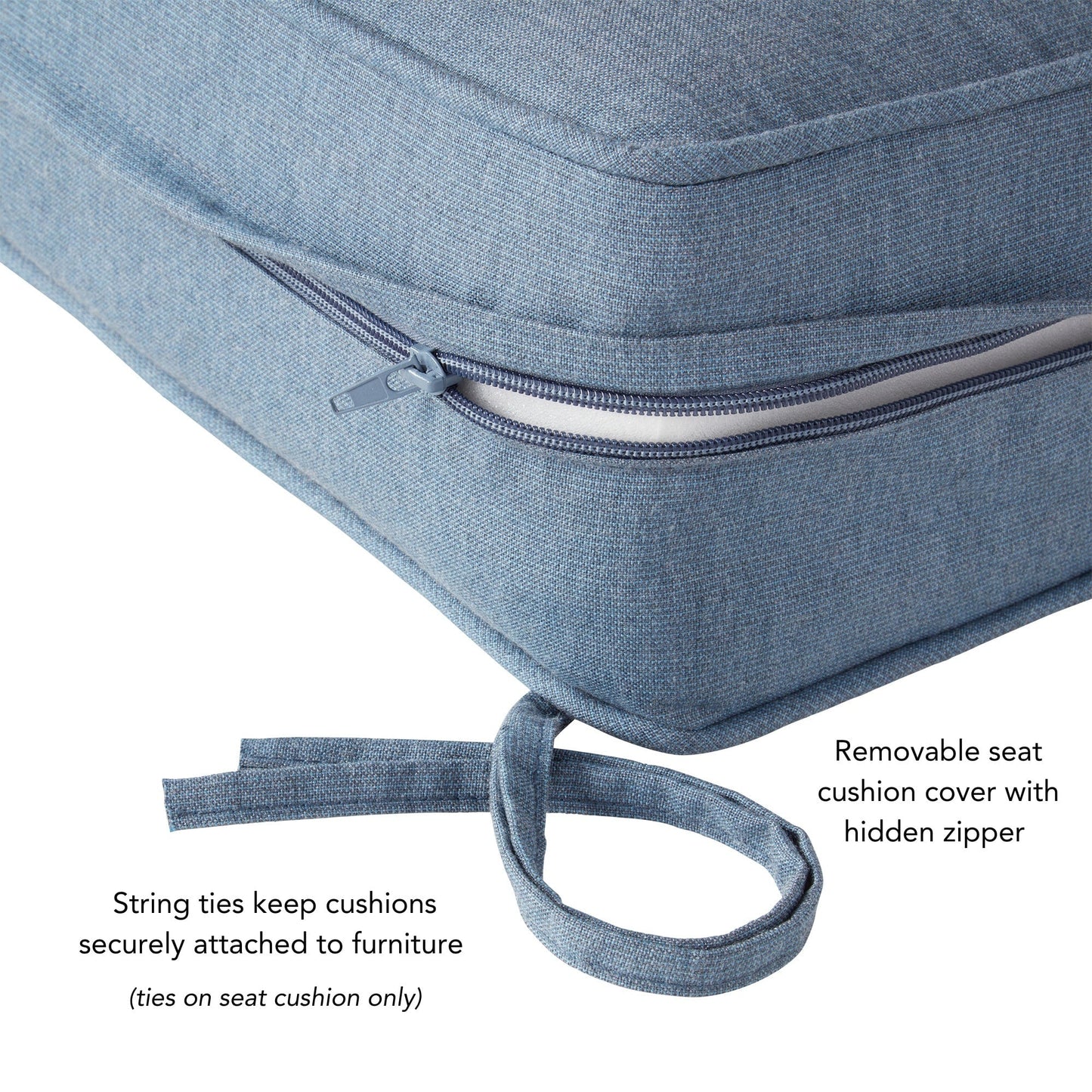 Sunbrella 2-teiliges Premium Deep Seat Outdoor-Kissenset