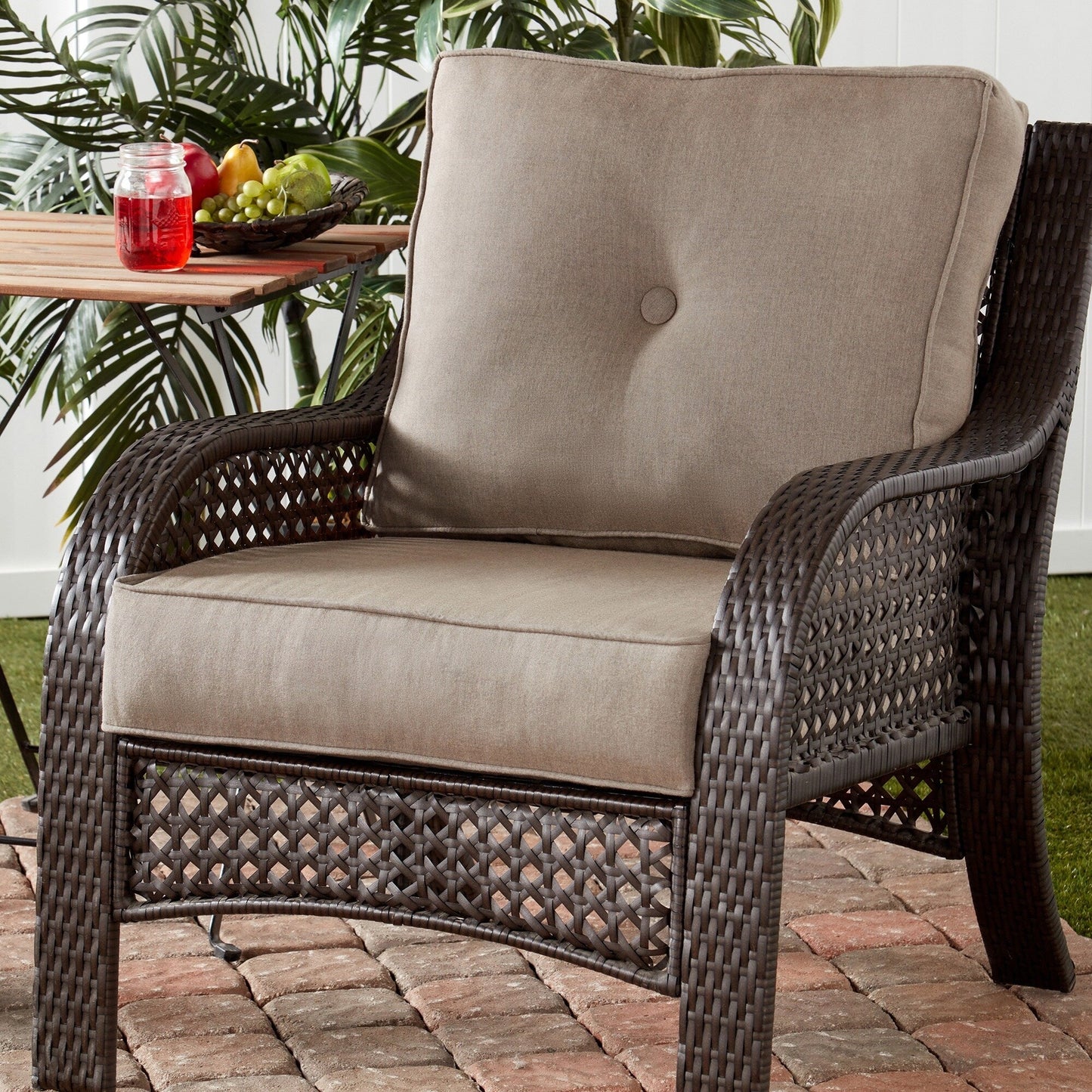 Sunbrella 2-teiliges Premium Deep Seat Outdoor-Kissenset