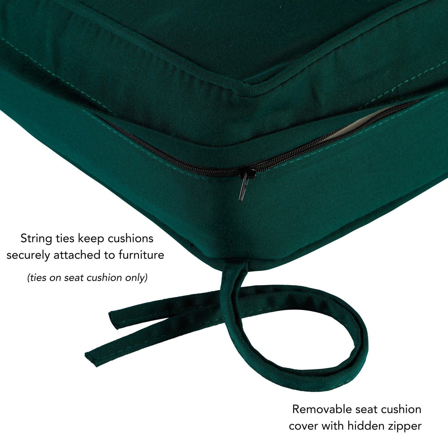 Sunbrella 2-teiliges Premium Deep Seat Outdoor-Kissenset