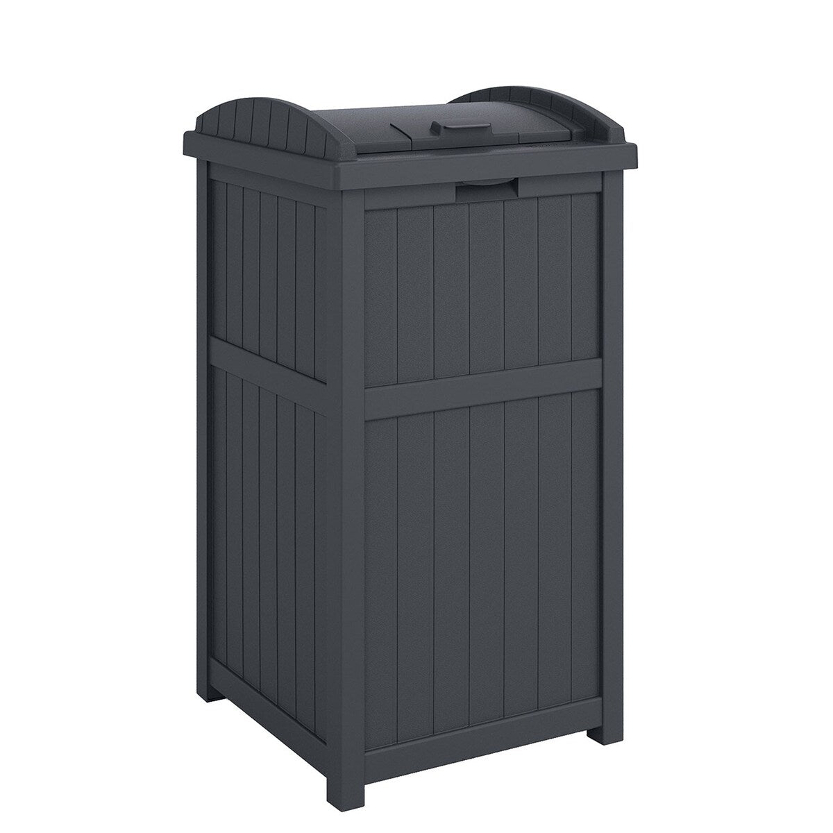Suncast 30 Gallon Hideaway Mülleimer für den Außenbereich, Cyberspace