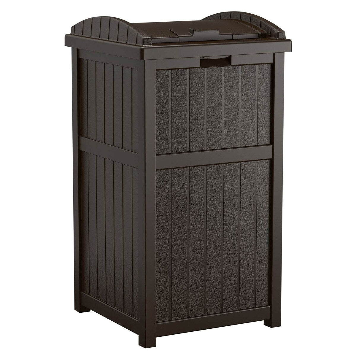 Suncast 30 Gallon Hideaway Mülleimer für den Außenbereich, Cyberspace