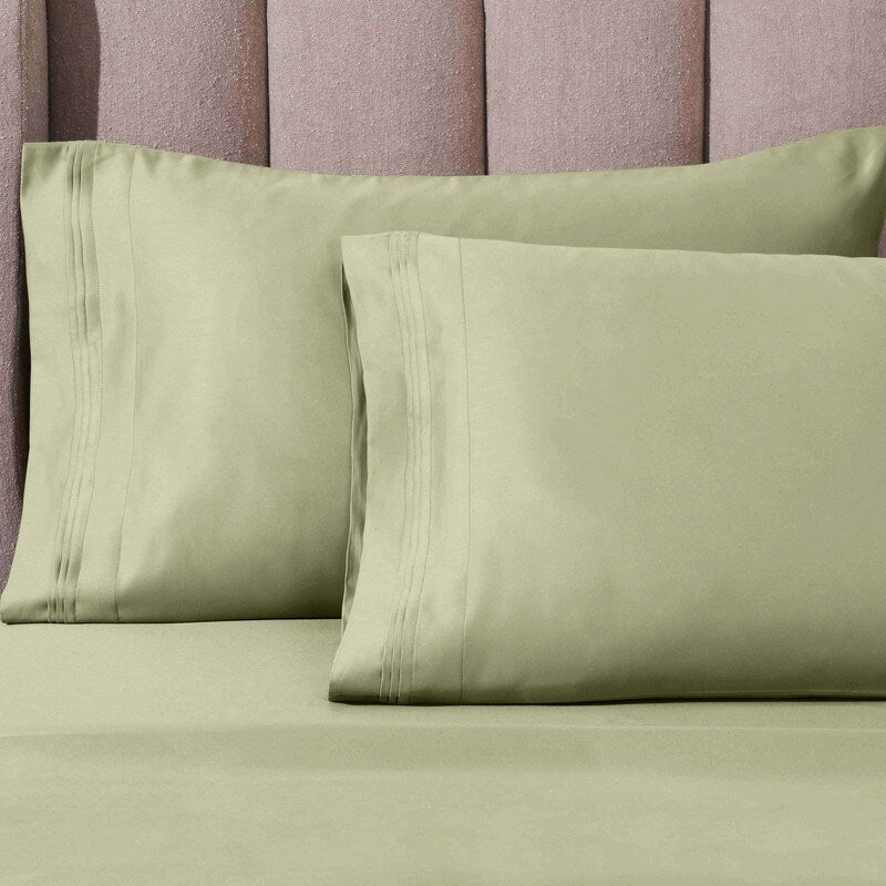 Hochwertiges Bettlaken-Set aus ägyptischer Baumwolle mit 1000 Fadenzahl, tiefe Taschen, solides Design