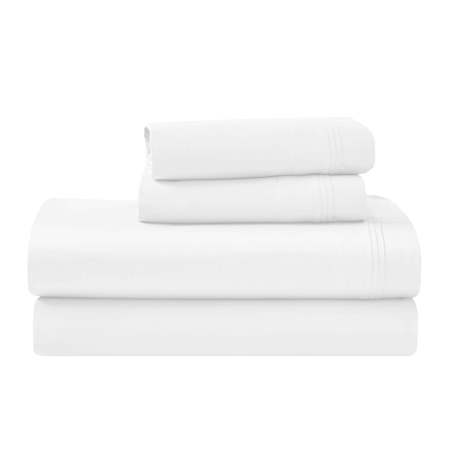 Hochwertiges Bettlaken-Set aus ägyptischer Baumwolle mit 1000 Fadenzahl, tiefe Taschen, solides Design