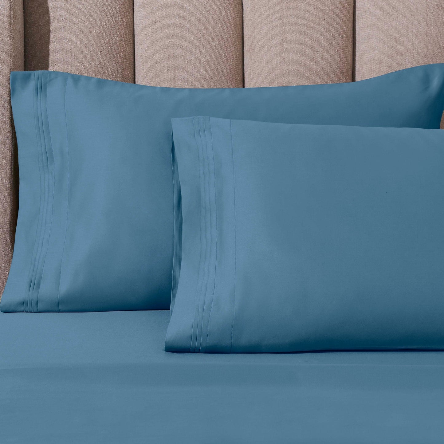 Hochwertiges Bettlaken-Set aus ägyptischer Baumwolle mit 1000 Fadenzahl, tiefe Taschen, solides Design