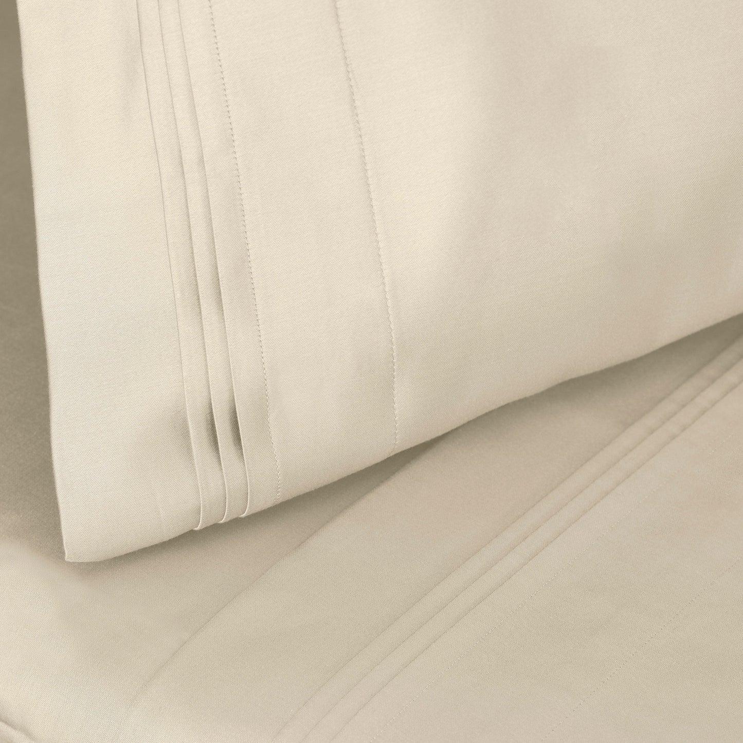 Hochwertiges Bettlaken-Set aus ägyptischer Baumwolle mit 1000 Fadenzahl, tiefe Taschen, solides Design