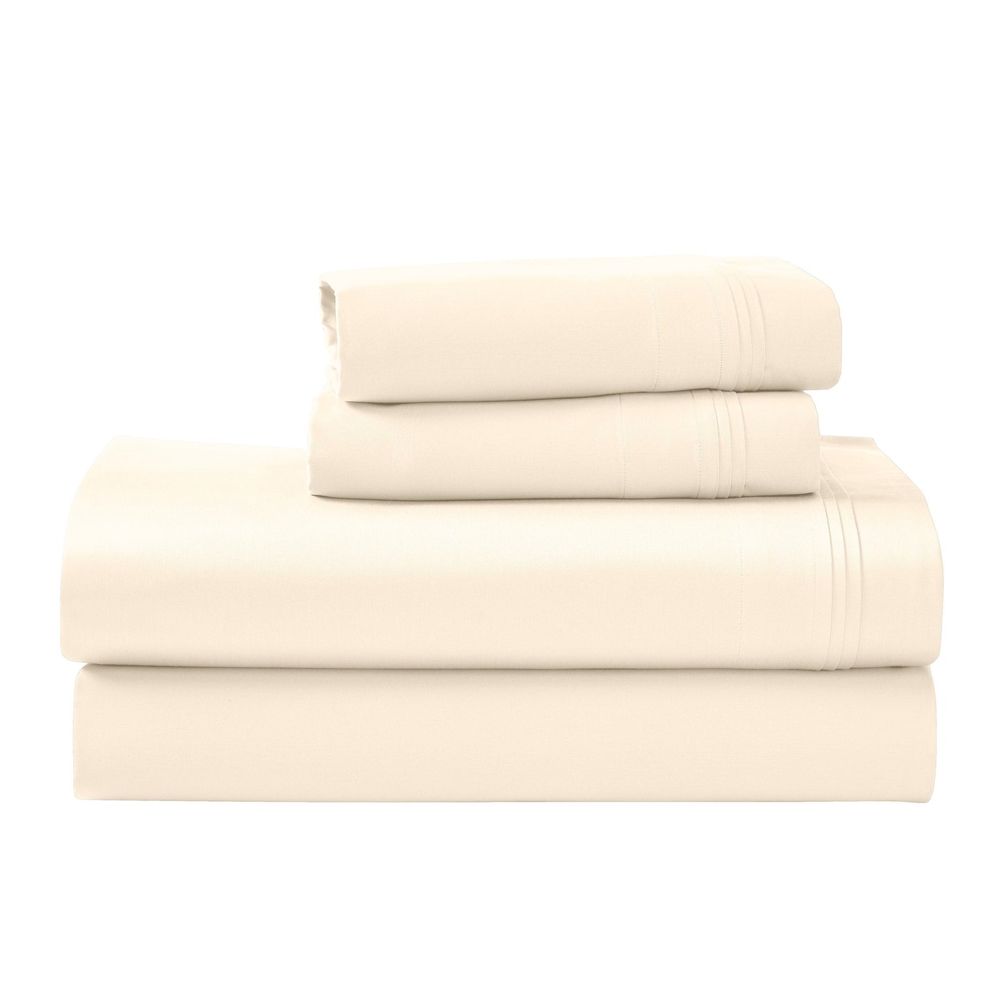 Hochwertiges Bettlaken-Set aus ägyptischer Baumwolle mit 1000 Fadenzahl, tiefe Taschen, solides Design