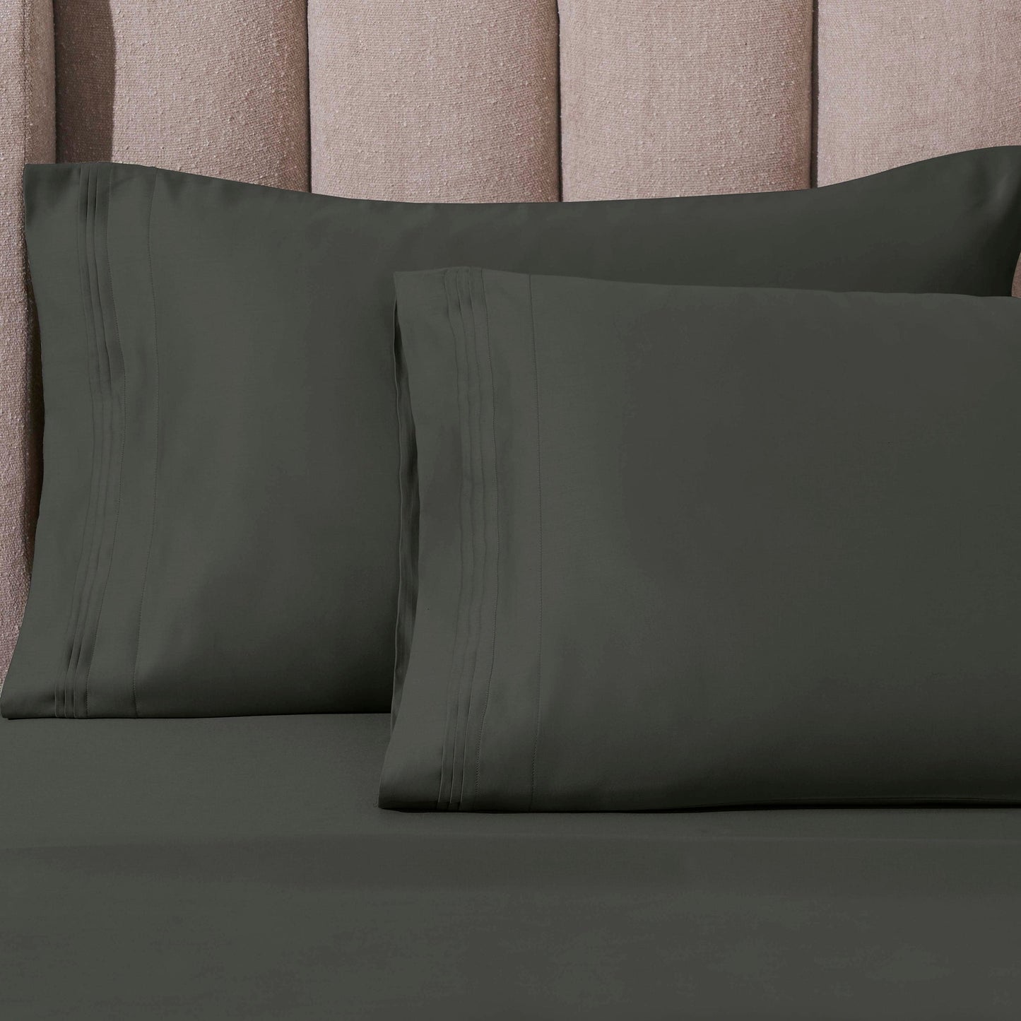 Hochwertiges Bettlaken-Set aus ägyptischer Baumwolle mit 1000 Fadenzahl, tiefe Taschen, solides Design