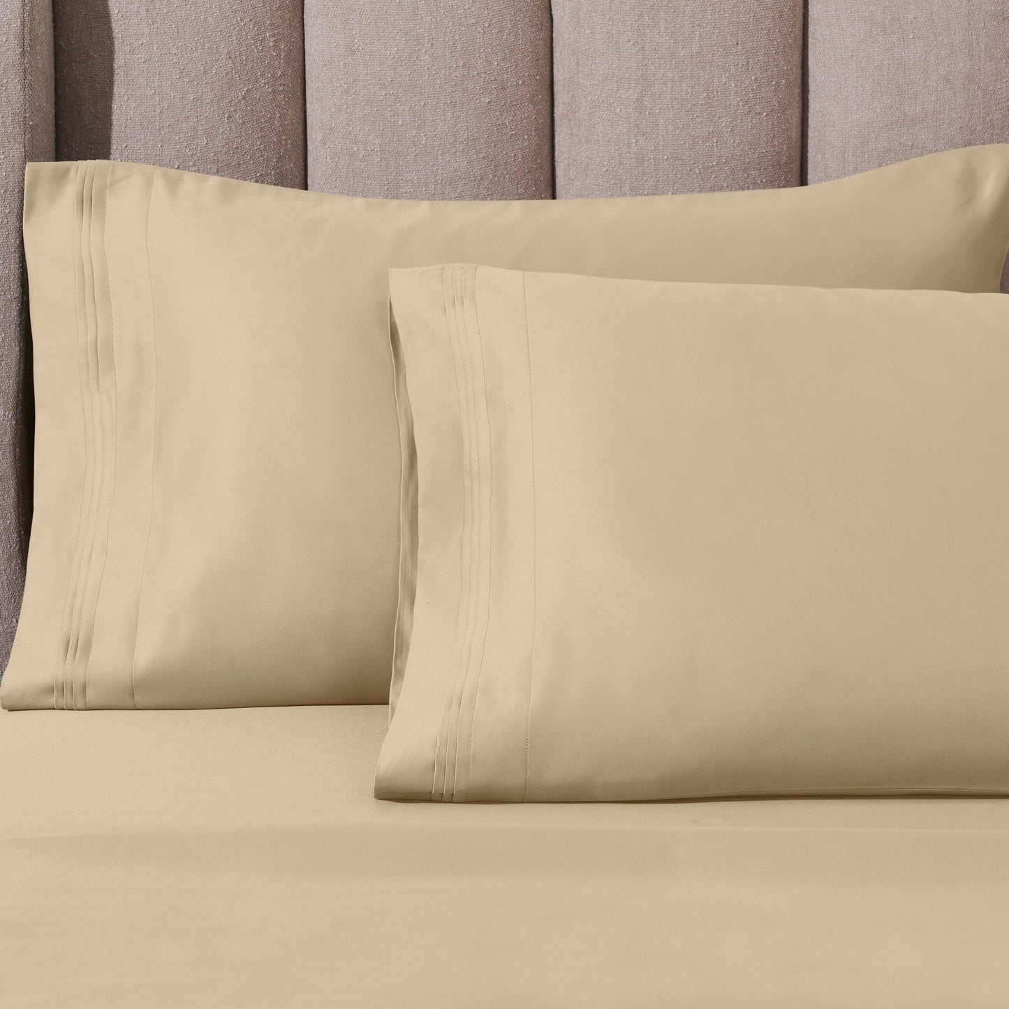 Hochwertiges Bettlaken-Set aus ägyptischer Baumwolle mit 1000 Fadenzahl, tiefe Taschen, solides Design