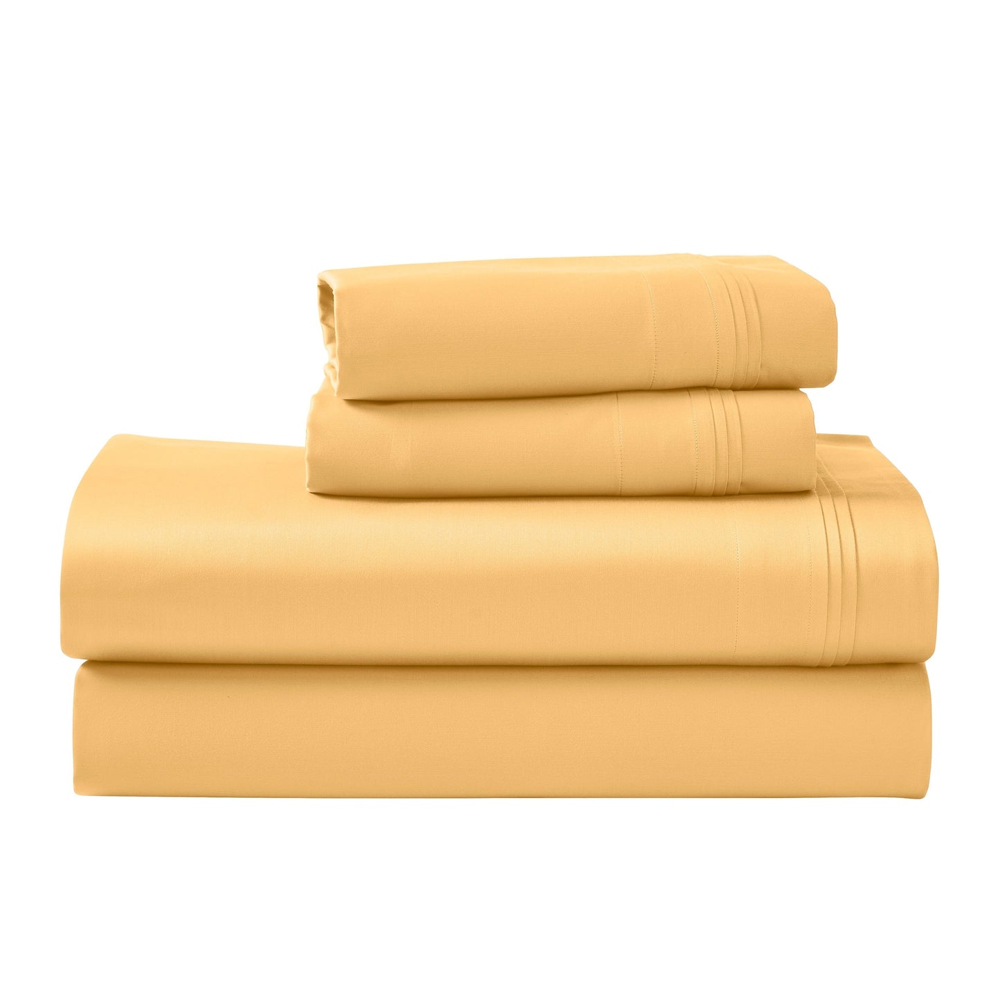 Hochwertiges Bettlaken-Set aus ägyptischer Baumwolle mit 1000 Fadenzahl, tiefe Taschen, solides Design