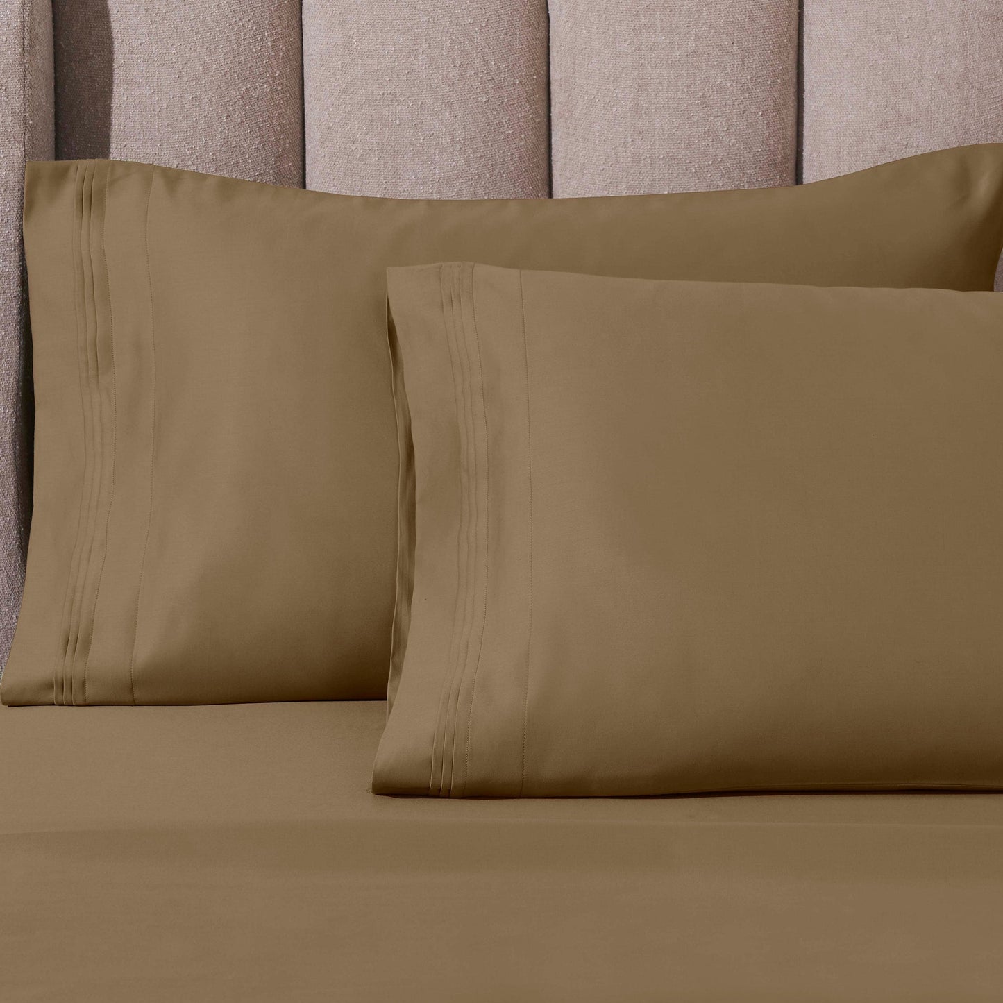 Hochwertiges Bettlaken-Set aus ägyptischer Baumwolle mit 1000 Fadenzahl, tiefe Taschen, solides Design