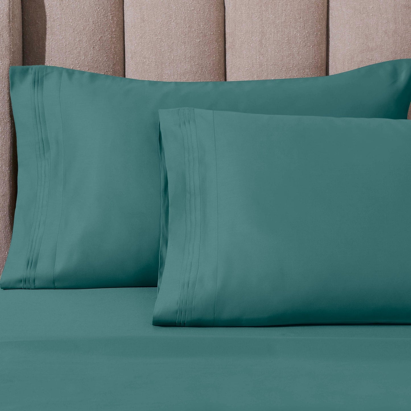 Hochwertiges Bettlaken-Set aus ägyptischer Baumwolle mit 1000 Fadenzahl, tiefe Taschen, solides Design