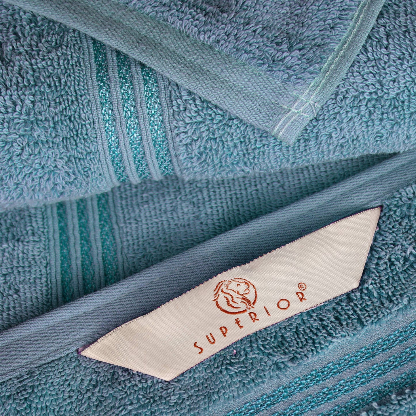 Superior Heritage saugfähiges Handtuchset aus ägyptischer Baumwolle, 12-teilig