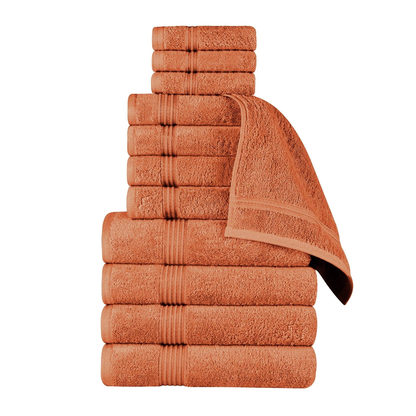 Superior Heritage saugfähiges Handtuchset aus ägyptischer Baumwolle, 12-teilig