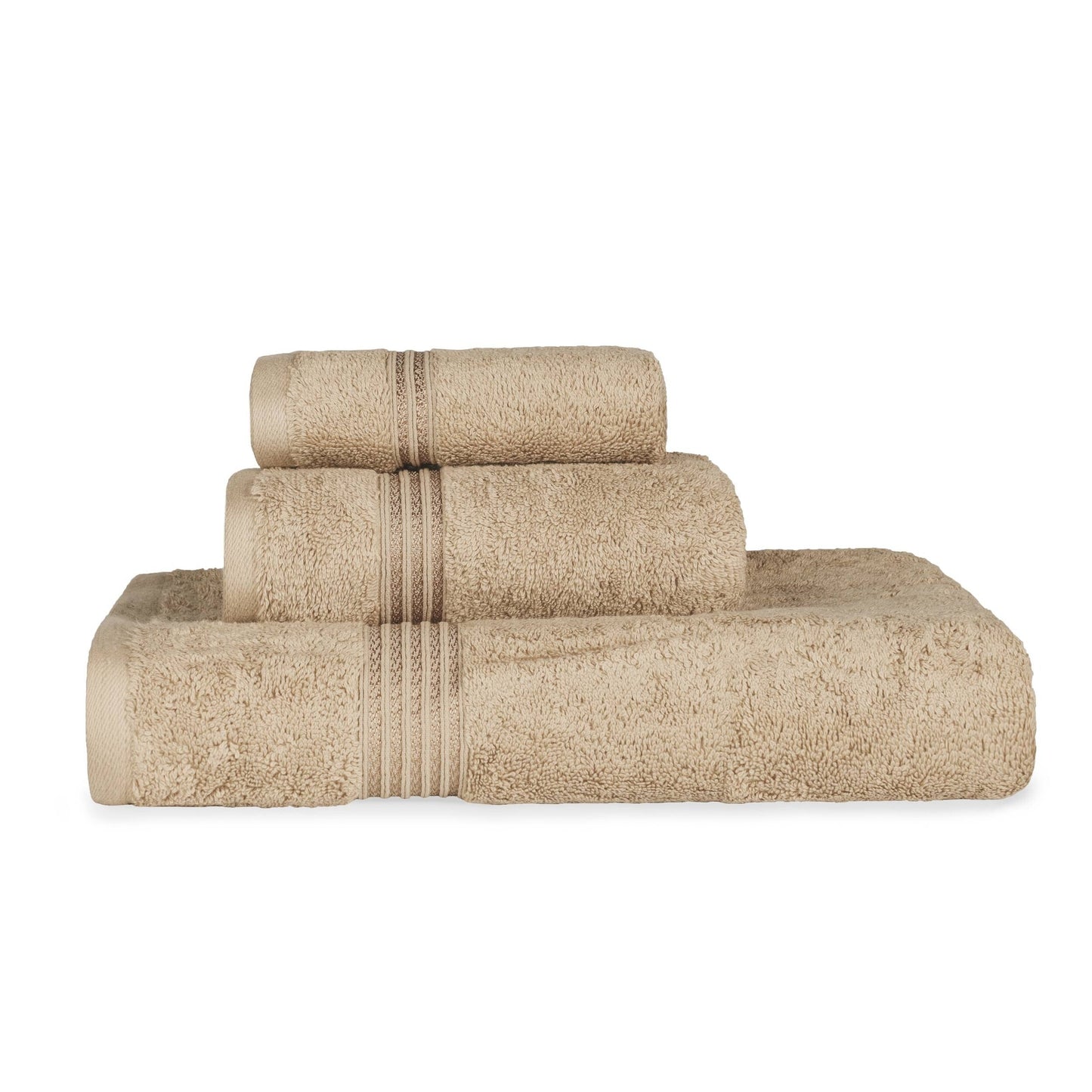 Superior Heritage 3-teiliges saugfähiges Handtuchset aus ägyptischer Baumwolle