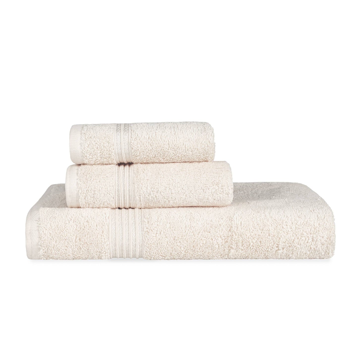Superior Heritage 3-teiliges saugfähiges Handtuchset aus ägyptischer Baumwolle
