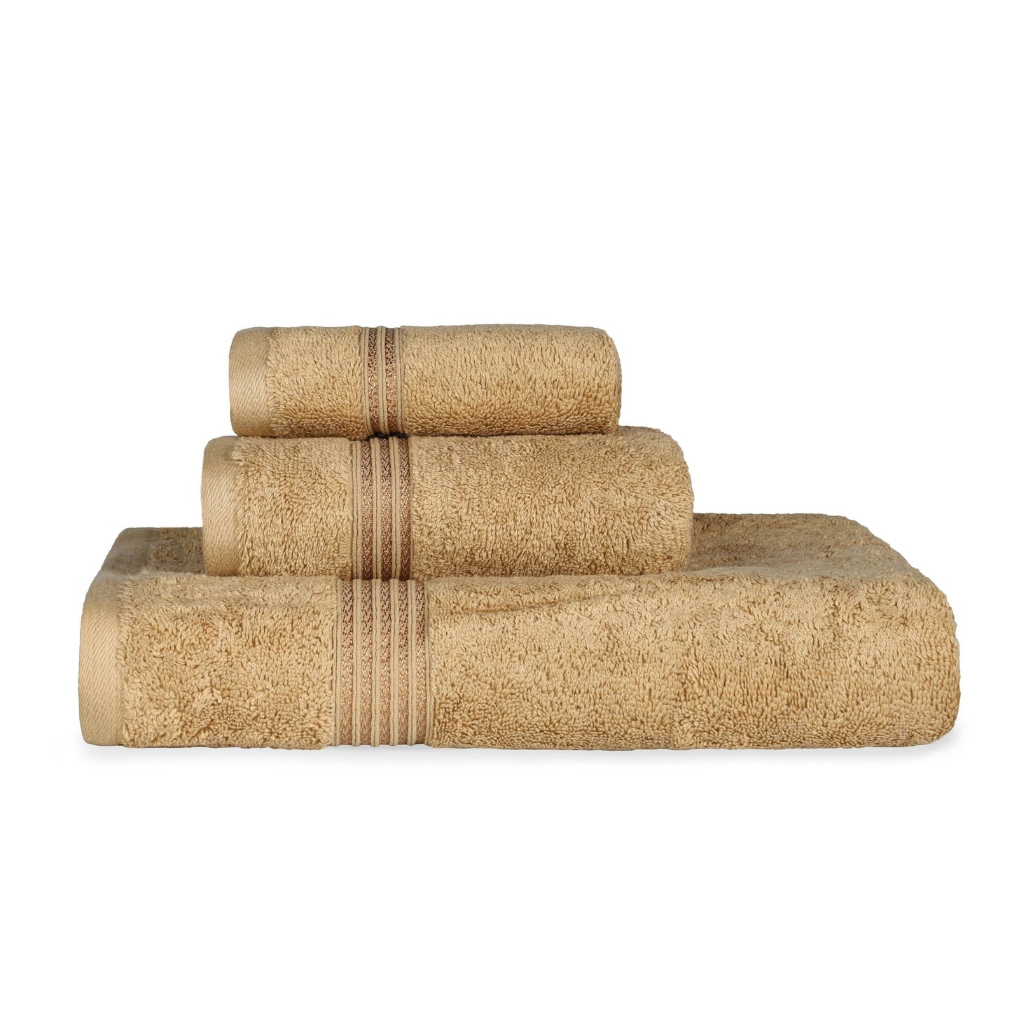 Superior Heritage 3-teiliges saugfähiges Handtuchset aus ägyptischer Baumwolle