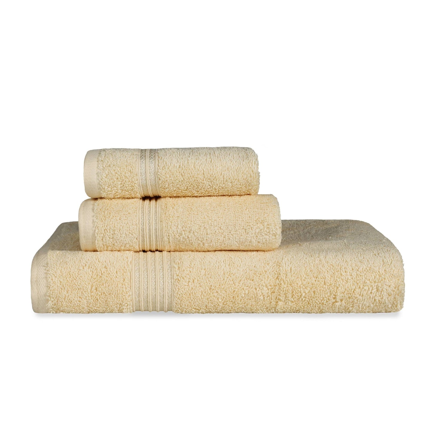 Superior Heritage 3-teiliges saugfähiges Handtuchset aus ägyptischer Baumwolle