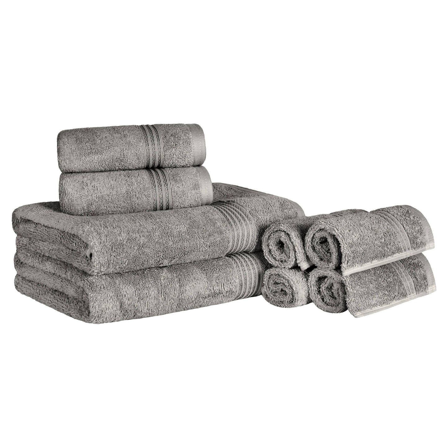 Superior Heritage 8-teiliges saugfähiges Handtuchset aus ägyptischer Baumwolle