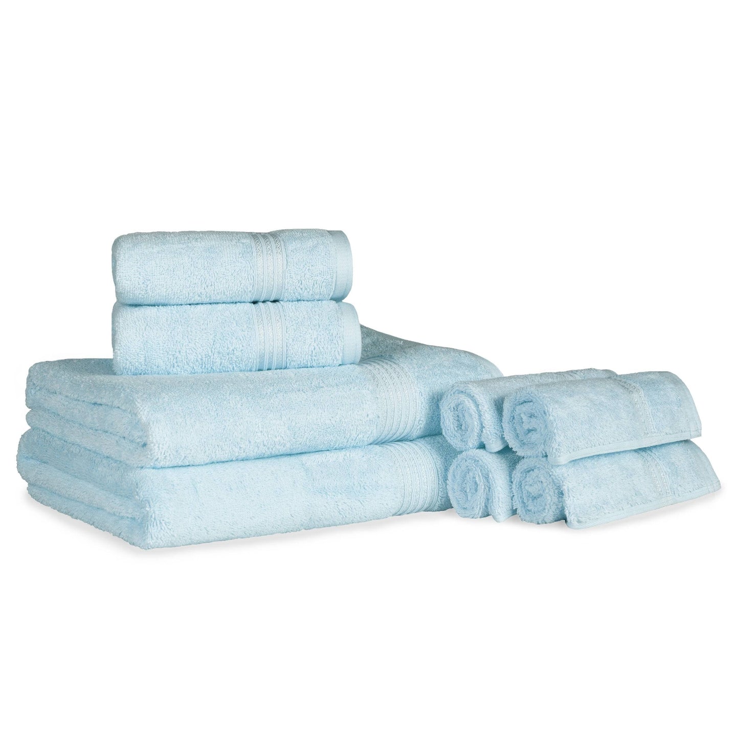 Superior Heritage 8-teiliges saugfähiges Handtuchset aus ägyptischer Baumwolle