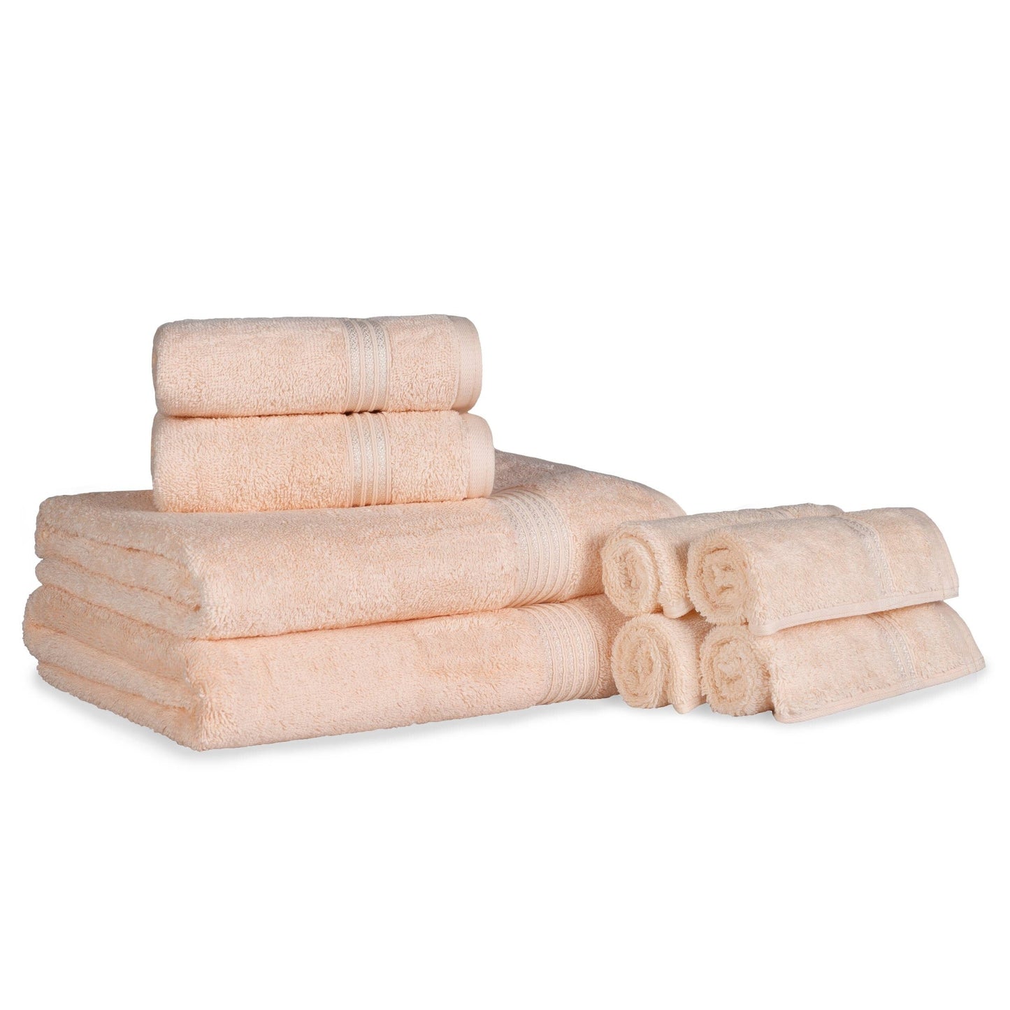Superior Heritage 8-teiliges saugfähiges Handtuchset aus ägyptischer Baumwolle
