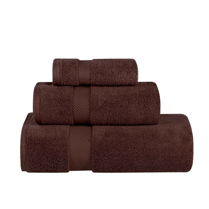 3-teiliges Handtuchset aus äußerst weicher und saugfähiger Zero Twist-Baumwolle