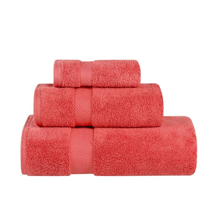 3-teiliges Handtuchset aus äußerst weicher und saugfähiger Zero Twist-Baumwolle