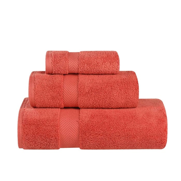 3-teiliges Handtuchset aus äußerst weicher und saugfähiger Zero Twist-Baumwolle
