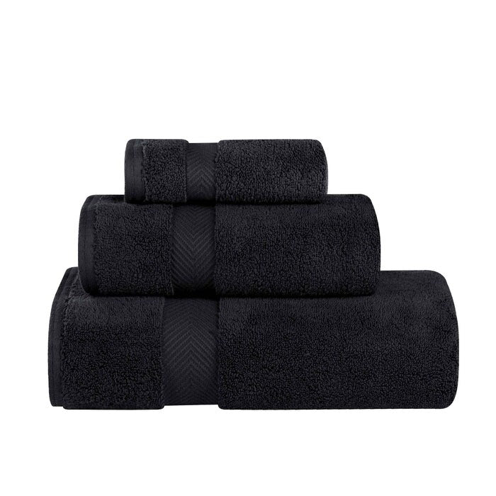 3-teiliges Handtuchset aus äußerst weicher und saugfähiger Zero Twist-Baumwolle