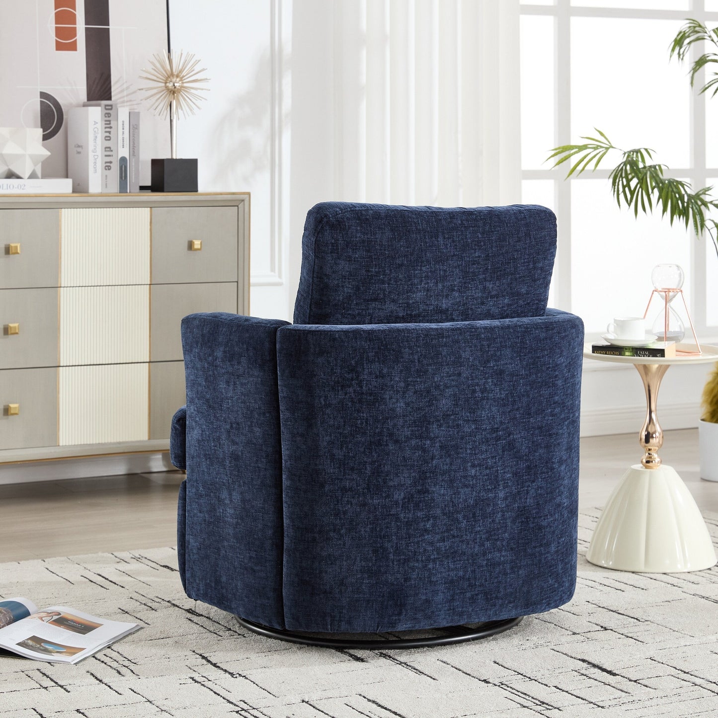 Swivel Chair Modern Office Desk Chair with Adjustable Height and 360 Degree Rotation for Home Office Comfort