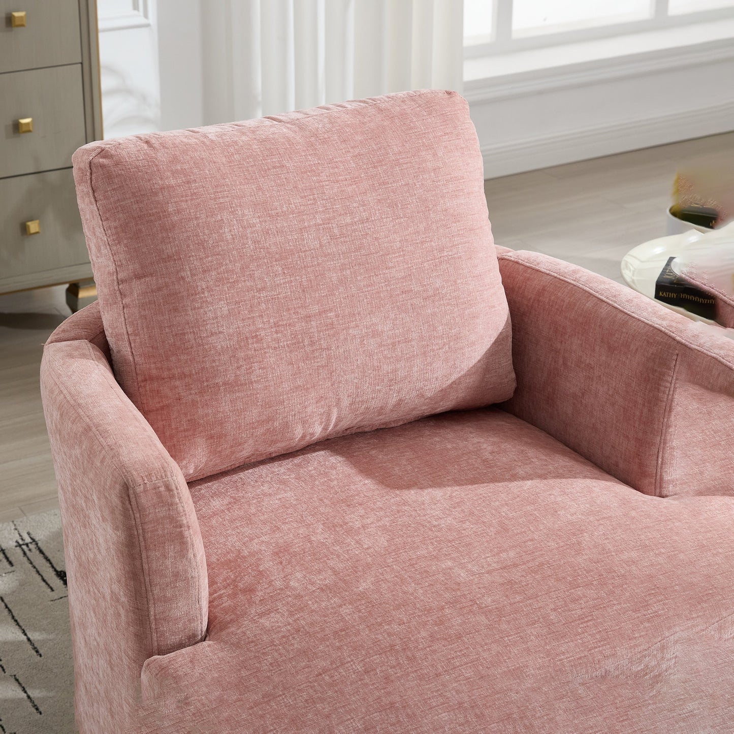 Swivel Chair Modern Office Desk Chair with Adjustable Height and 360 Degree Rotation for Home Office Comfort