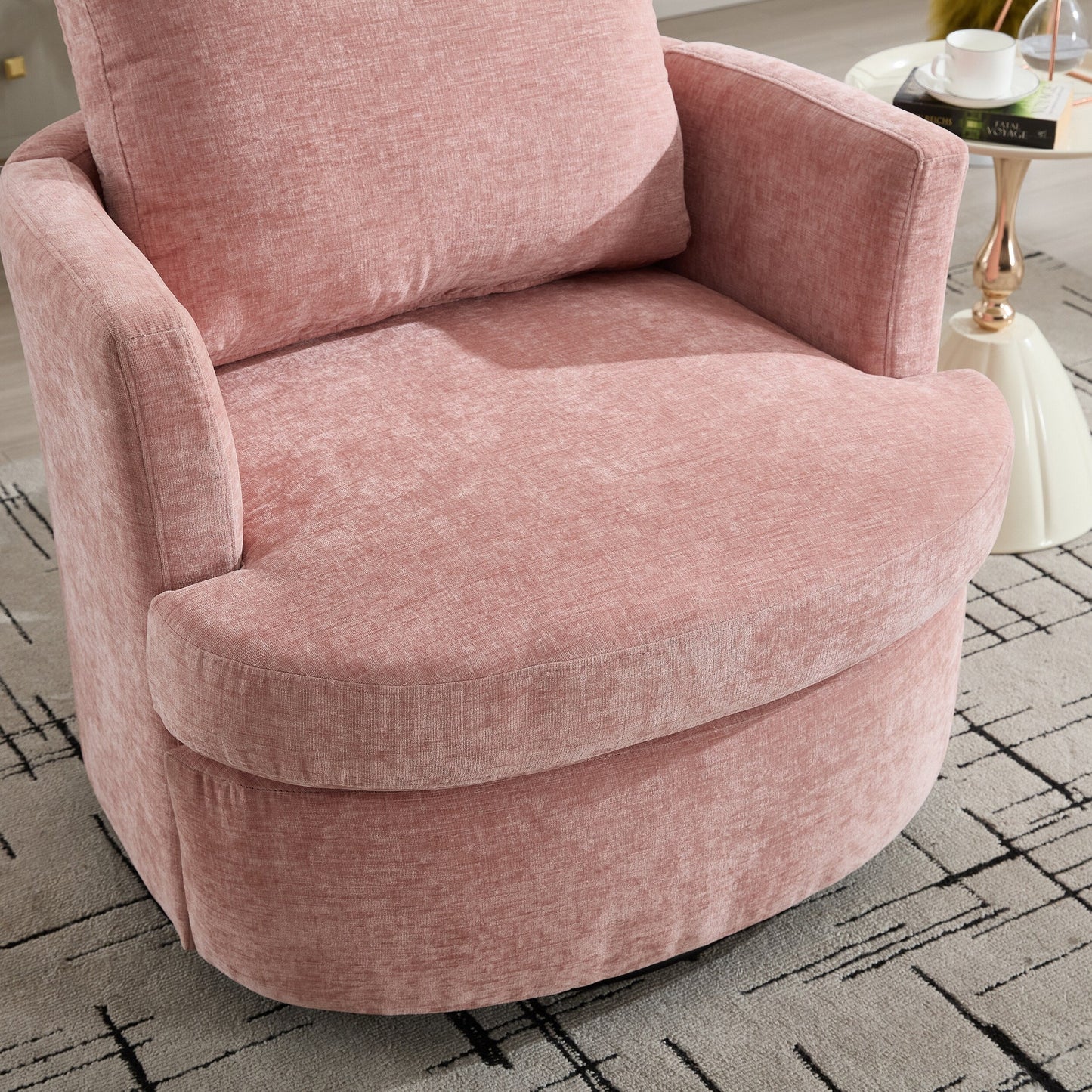 Swivel Chair Modern Office Desk Chair with Adjustable Height and 360 Degree Rotation for Home Office Comfort