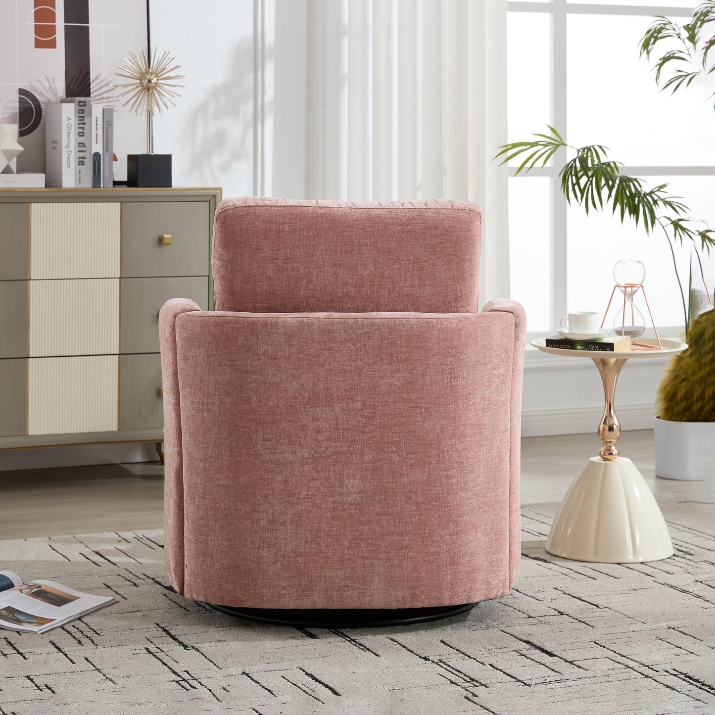 Swivel Chair Modern Office Desk Chair with Adjustable Height and 360 Degree Rotation for Home Office Comfort