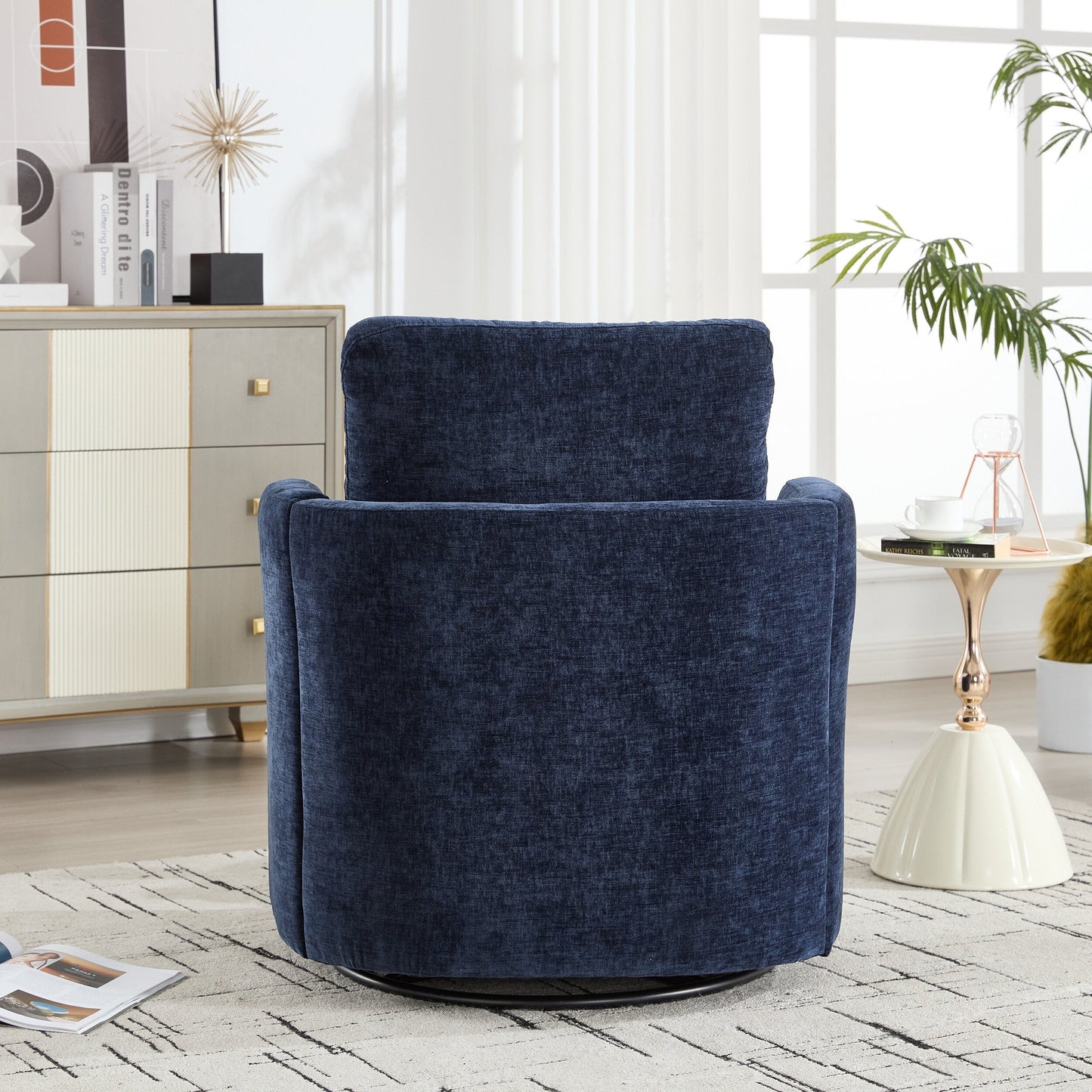 Swivel Chair Modern Office Desk Chair with Adjustable Height and 360 Degree Rotation for Home Office Comfort