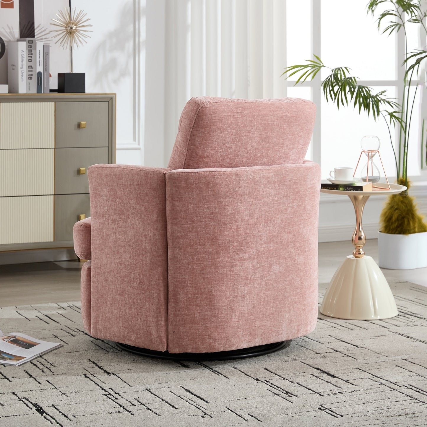 Swivel Chair Modern Office Desk Chair with Adjustable Height and 360 Degree Rotation for Home Office Comfort
