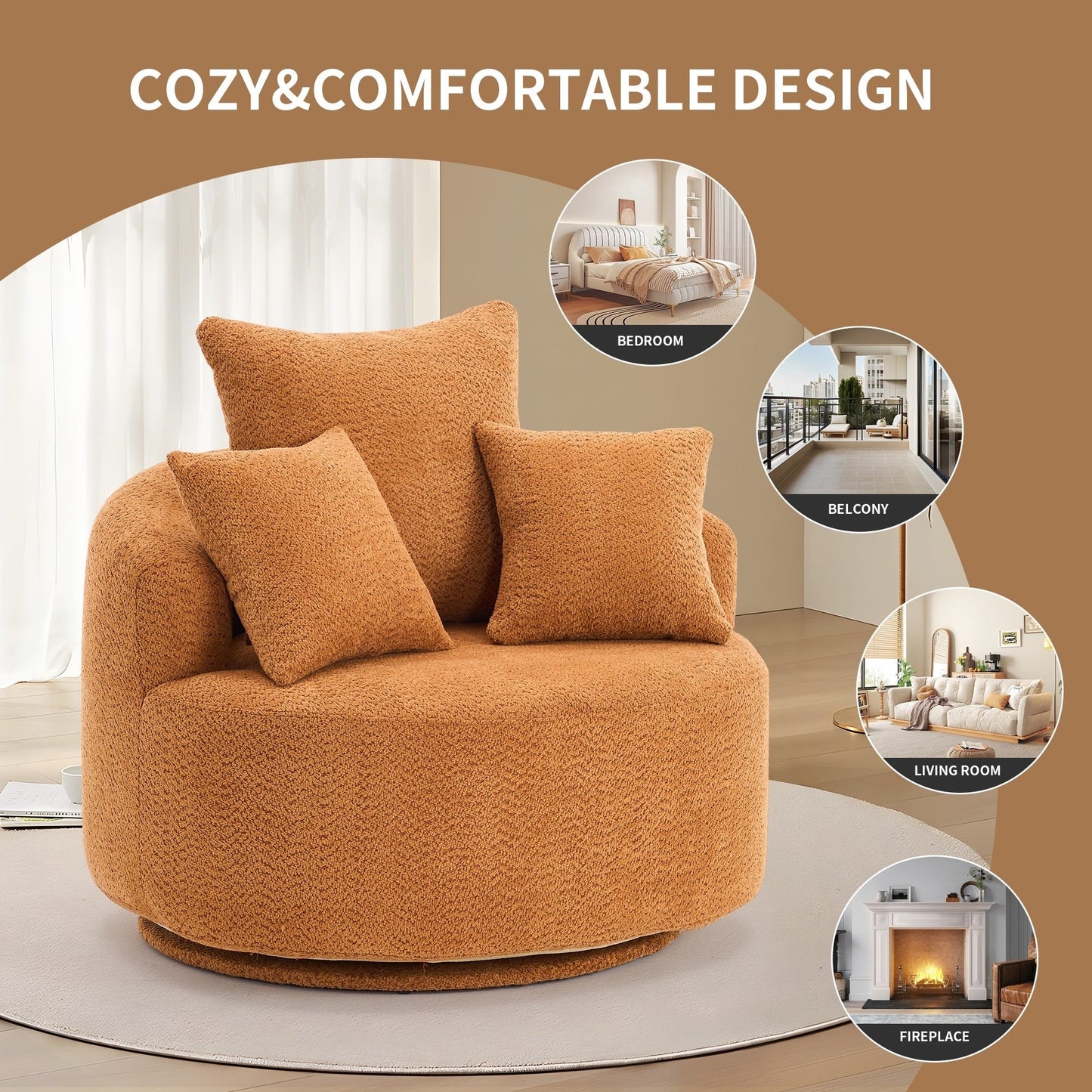 Swivel Compression Chair Single-Seat Compression Chair