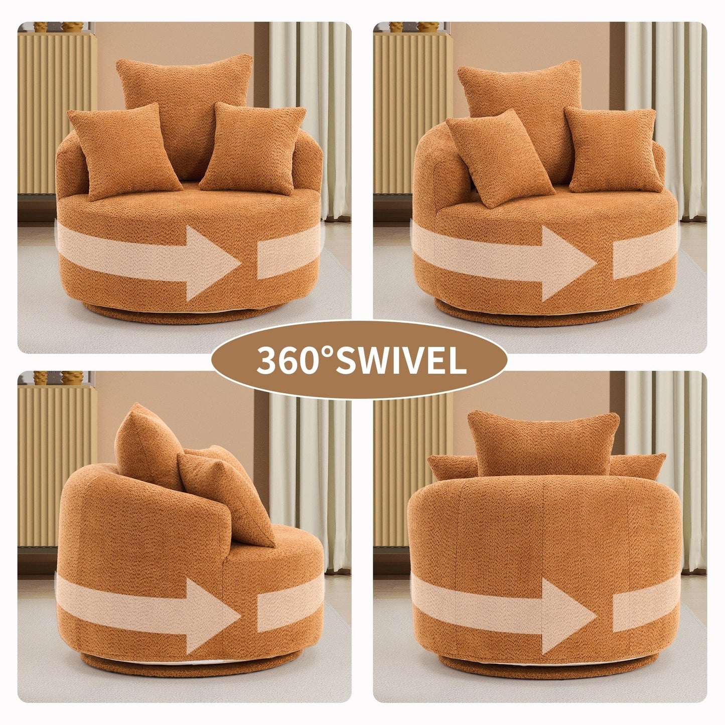 Swivel Compression Chair Single-Seat Compression Chair