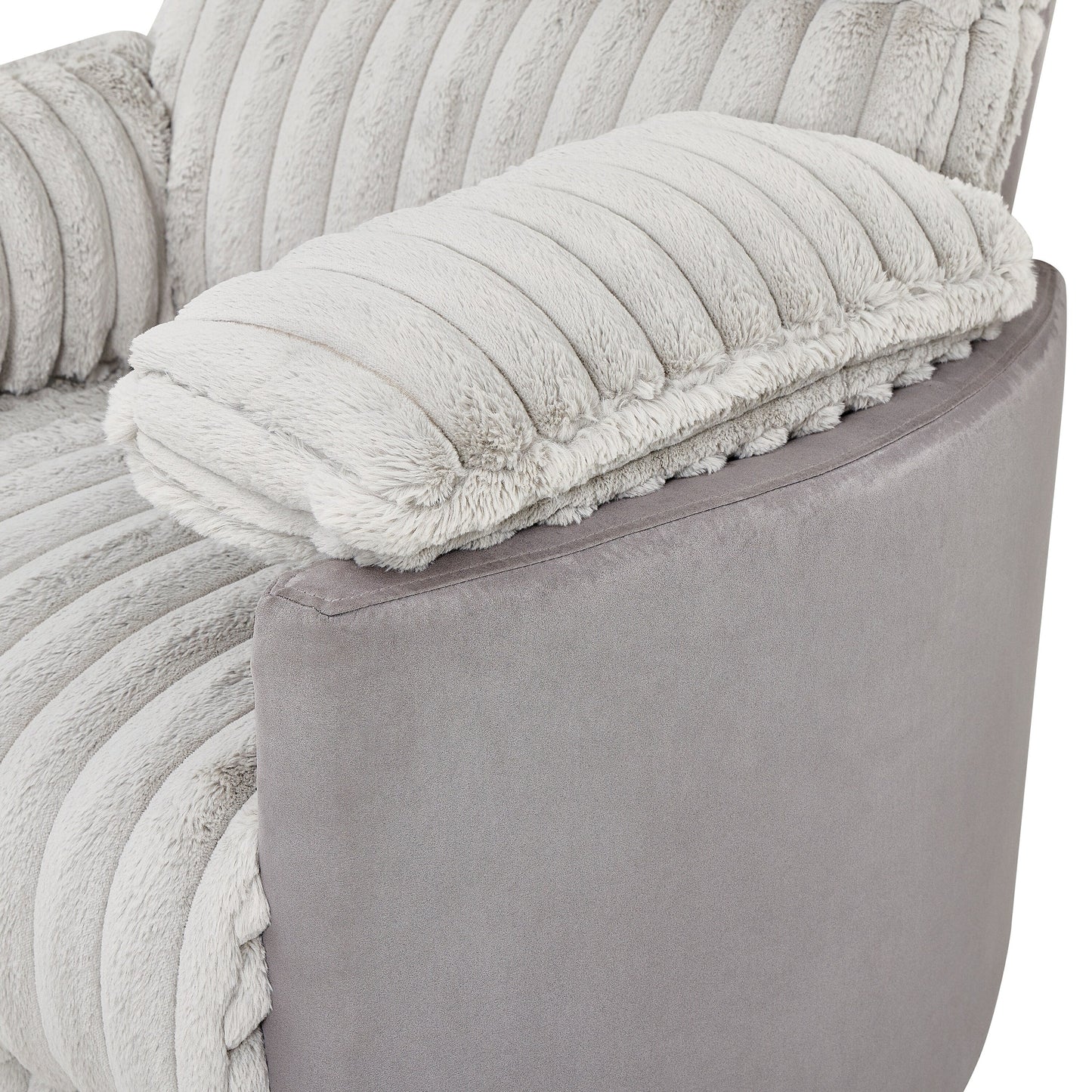 Swivel Recliner Chair with 360° Rotation and Manual Recline - Wide Plush Seat, Pillow-Top Arms, Pocket/Sinuous Springs