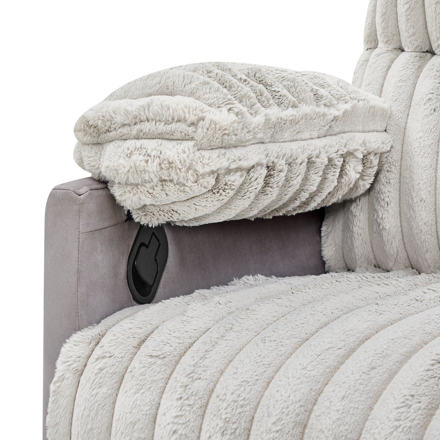 Swivel Recliner Chair with 360° Rotation and Manual Recline - Wide Plush Seat, Pillow-Top Arms, Pocket/Sinuous Springs