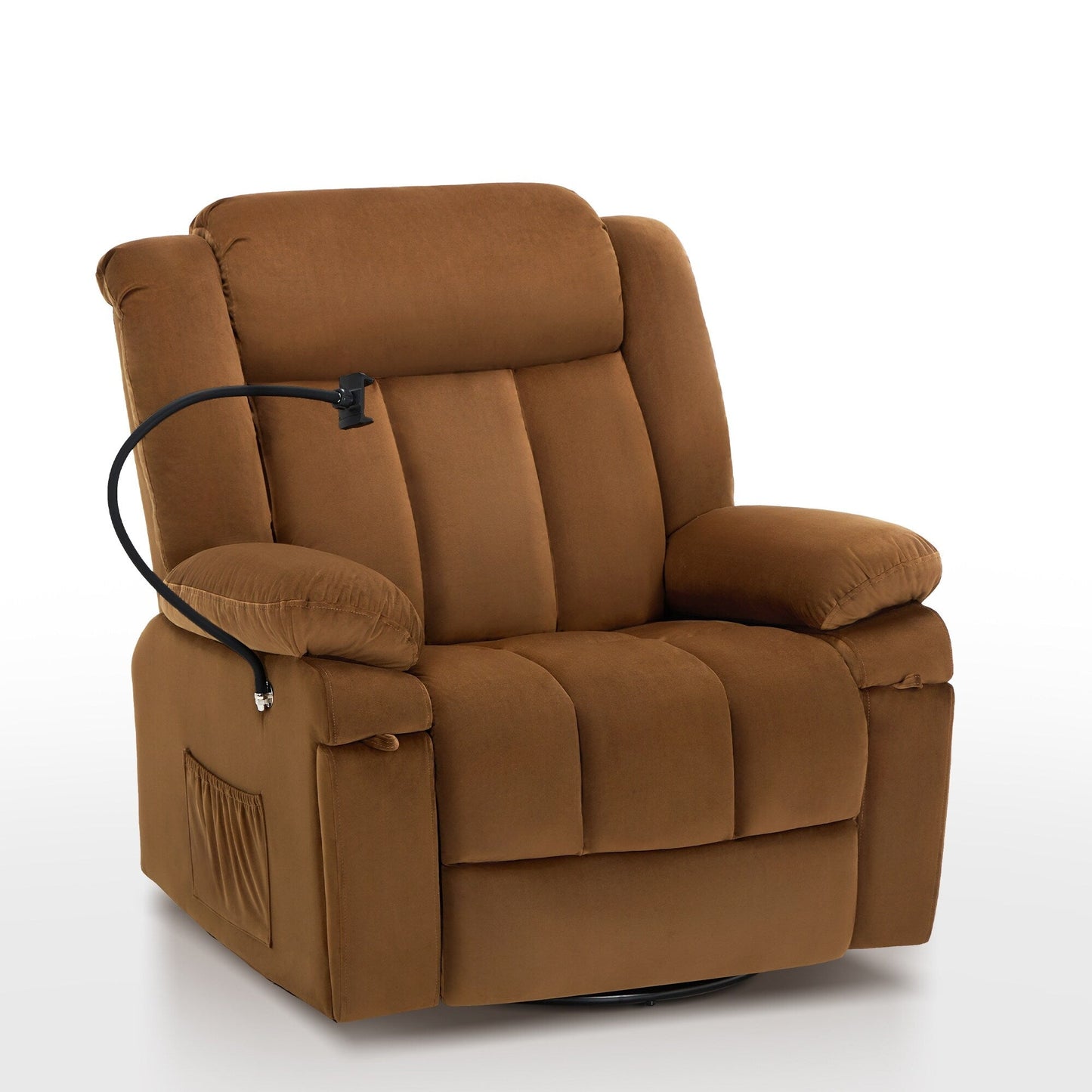 Swivel Rocking Recliner with Massage, Heating, and Phone Stand â?Ideal for Living Room, Office, Bedroom