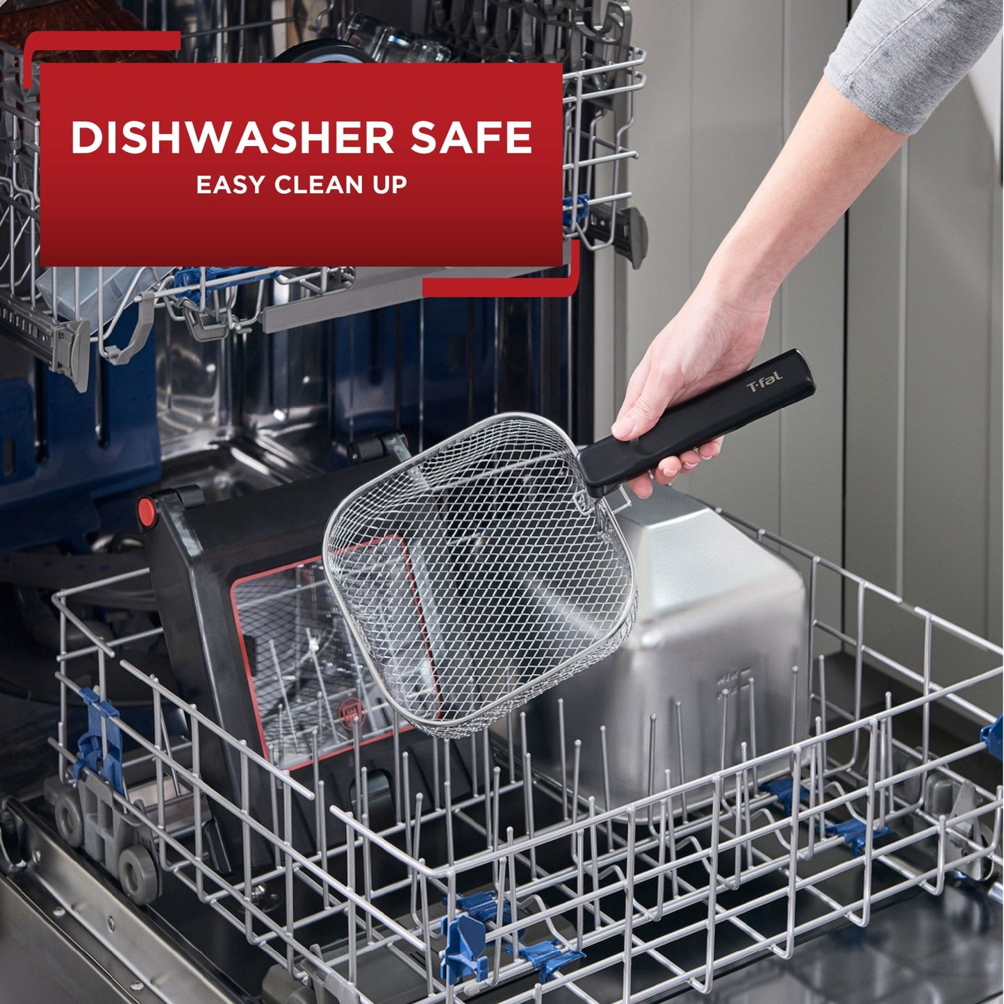 T-fal Advanced geruchslose Fritteuse mit Tauchelement, 3,5 l Ölkapazität – 3,5 Liter