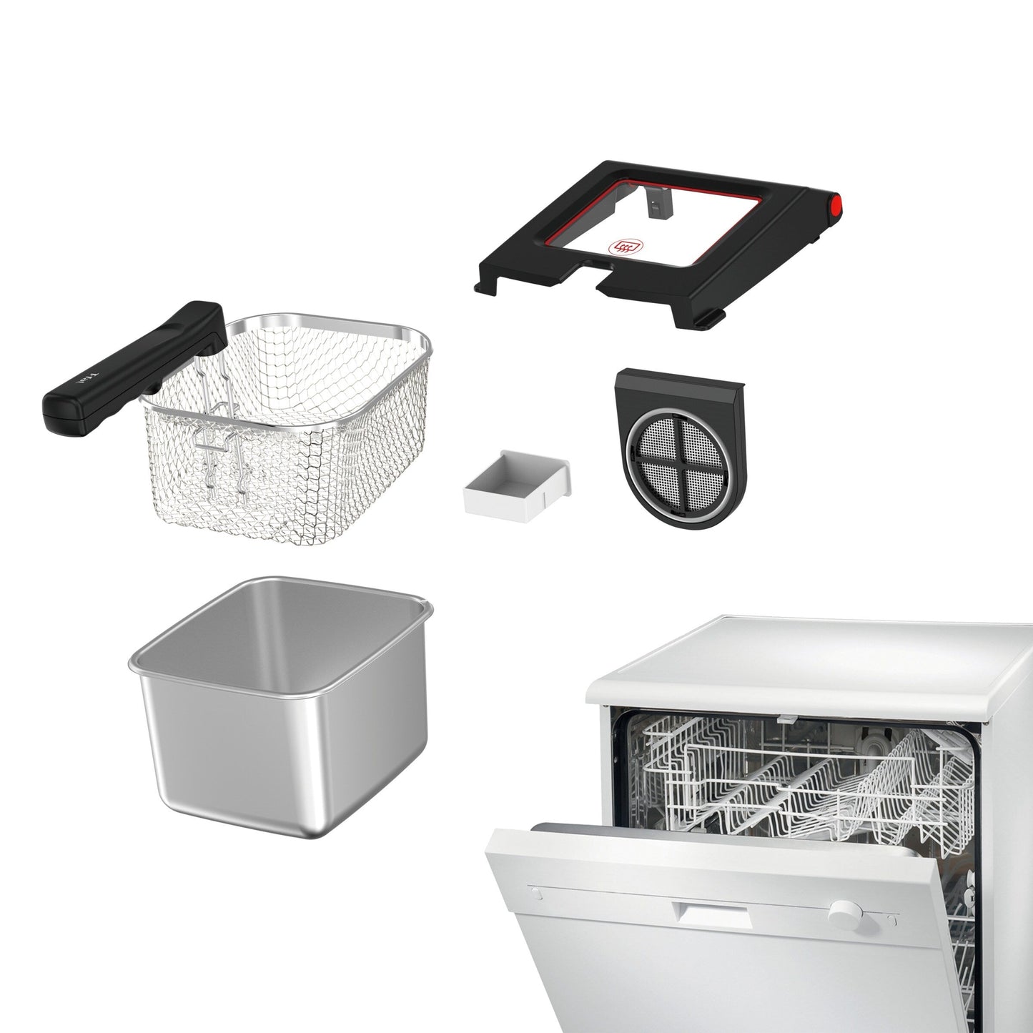 T-fal Advanced geruchslose Fritteuse mit Tauchelement, 3,5 l Ölkapazität – 3,5 Liter