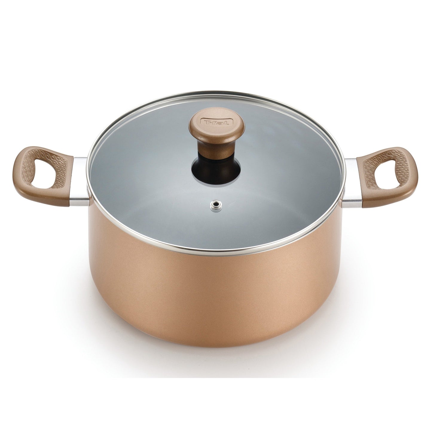 T-fal B036SE64 Excite Antihaft-Kochgeschirr-Set, 14-teilig, Bronze
