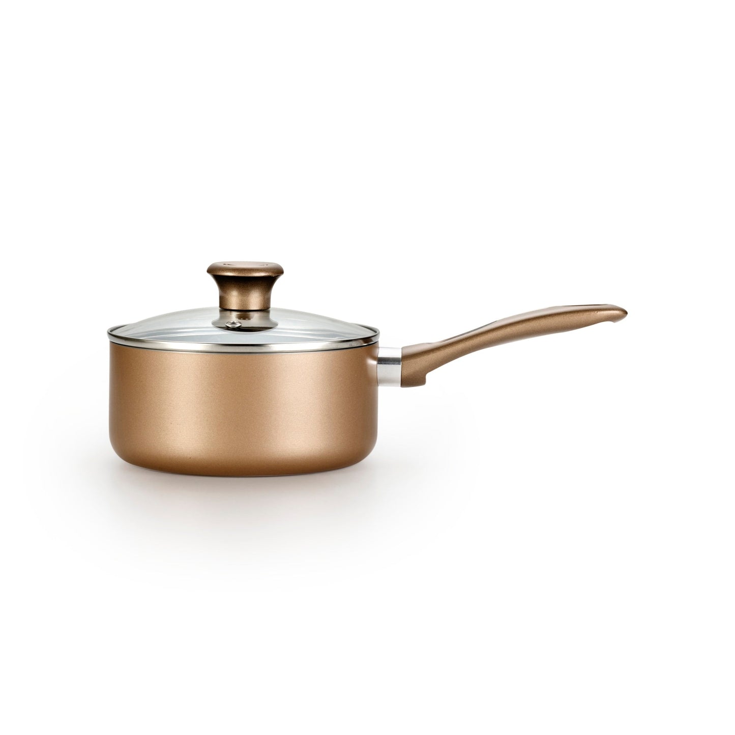 T-fal B036SE64 Excite Antihaft-Kochgeschirr-Set, 14-teilig, Bronze