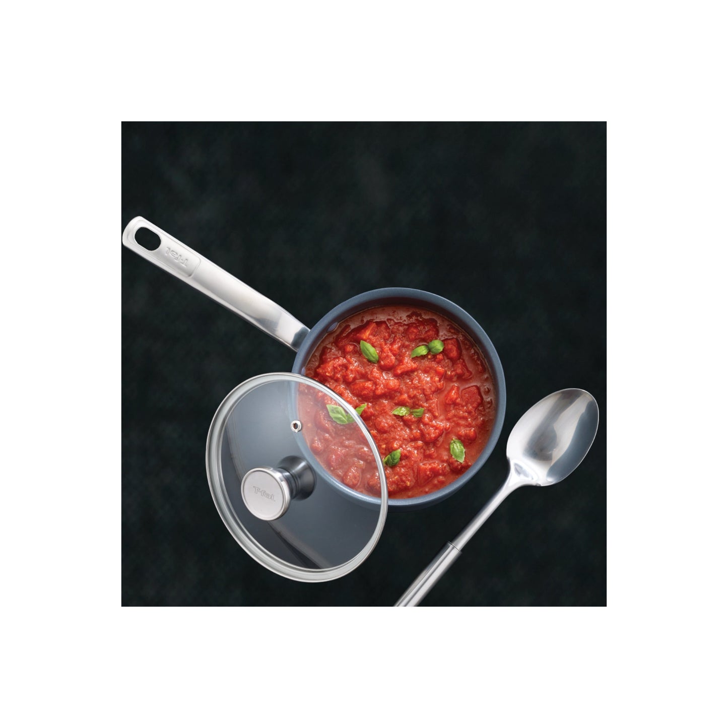T-fal Platinum Antihaft-Saucentopf mit 2 Quart, Endurance Collection